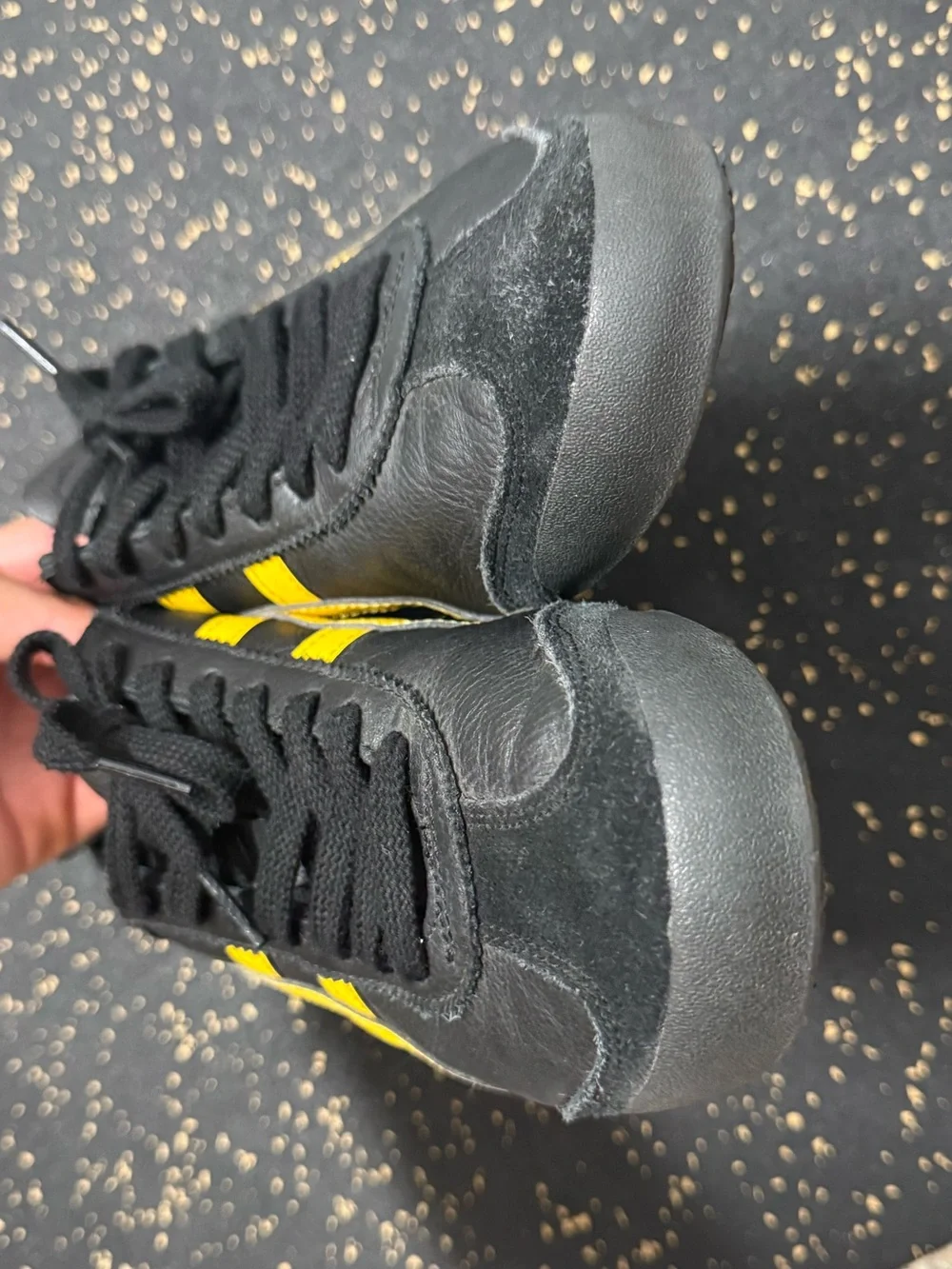 Onitsuka Tiger by Asics Black with Yellow Stripe Sneakers